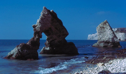 Freshwater Bay chalk arch